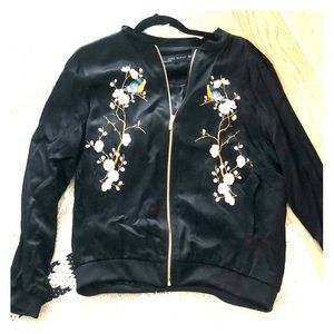 Zara Jackets & Coats - Zara Flora Bomber Jacket Zara Jackets & Coats - Zara Flora Bomber Jacket